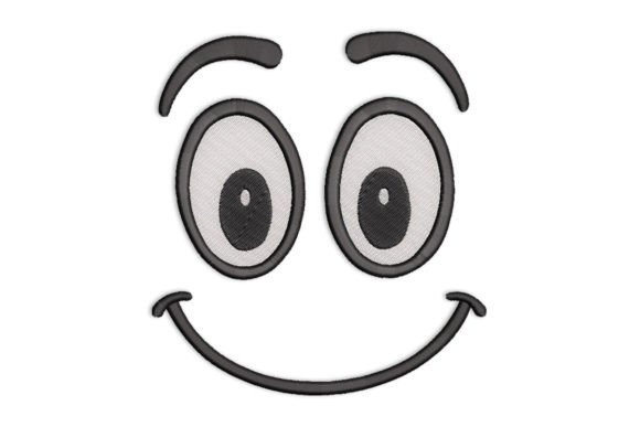 Cartoon Silly Smiling Face