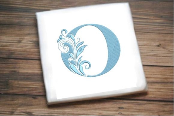 Elegant Floral Alphabet Letter O