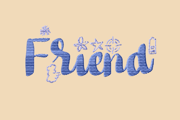 Friend Decorative Lettering
