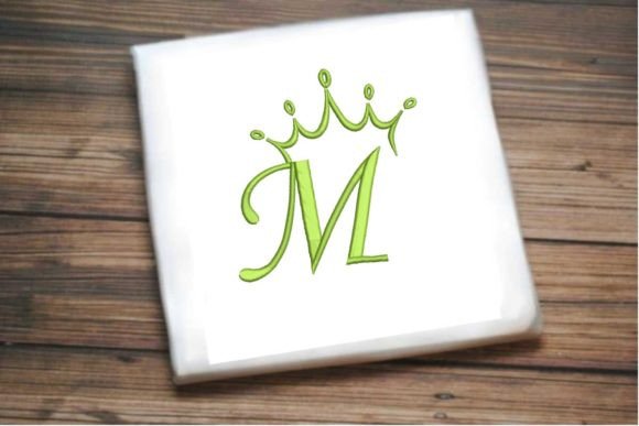 Regal Crown Alphabet Letter M
